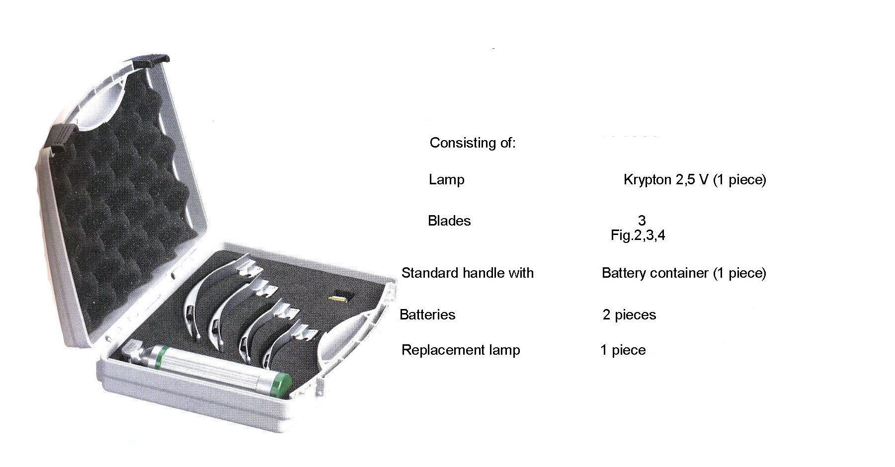 MC INTOSH FIBER LARİNGESKOP 3+1 ÇANTALI SET
